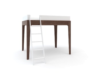 Perch Loft Bed White/Walnut - Oeuf NYC